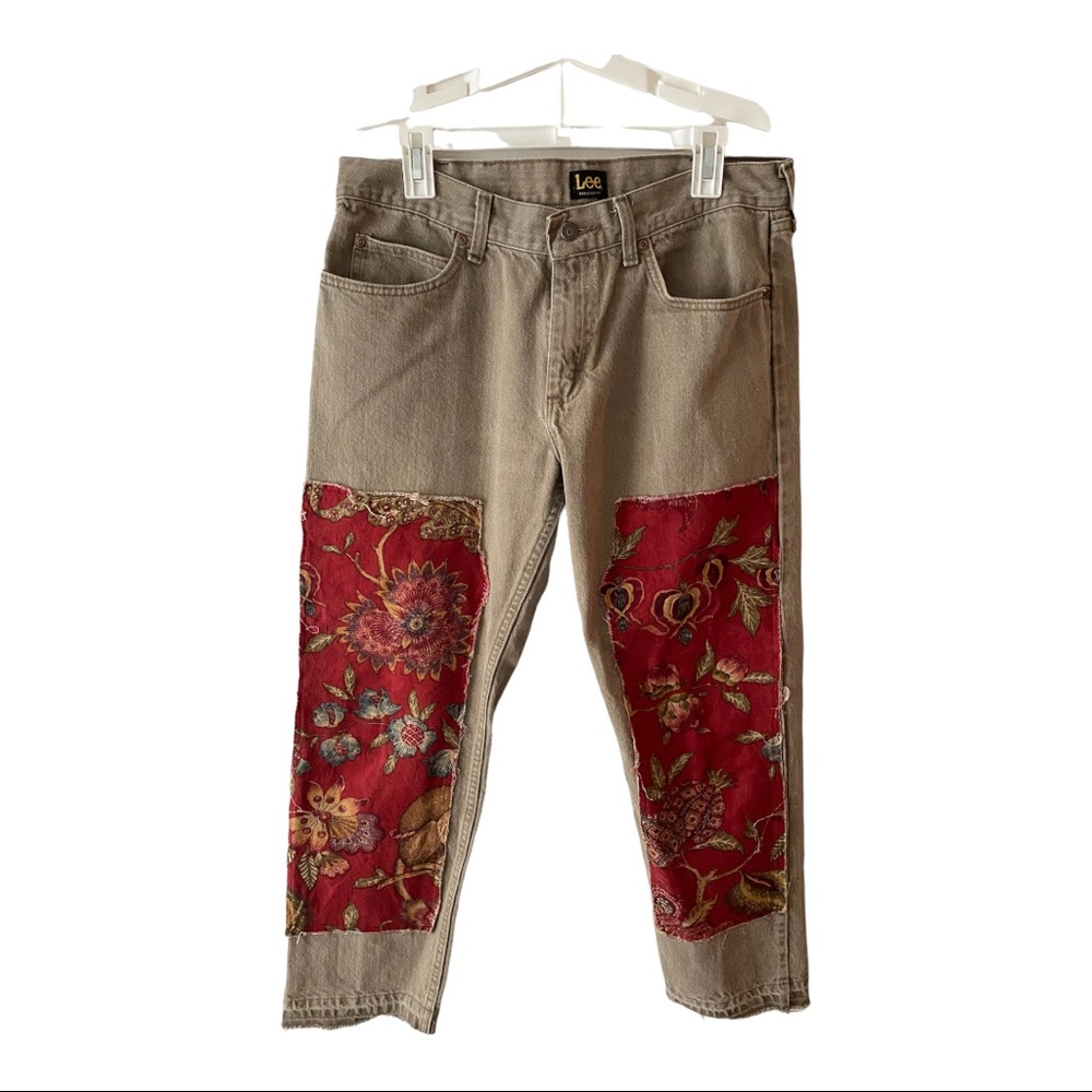 Vintage Lee Customized Tan Jeans